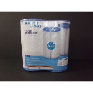 Summer Waves Polygroup Pool Filter Cartridge Replacement Size Type A or C 2 Pack